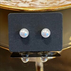 Tiny Pearl Stud Earrings